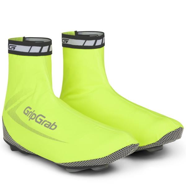 GripGrab Raceaqua Waterproof Road Shoe Covers | Yellow Hi-Vis