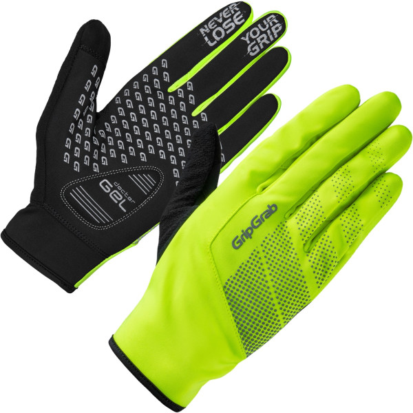 GripGrab Ride Windproof Spring-Autumn pirštinės / Yellow Hi-Vis