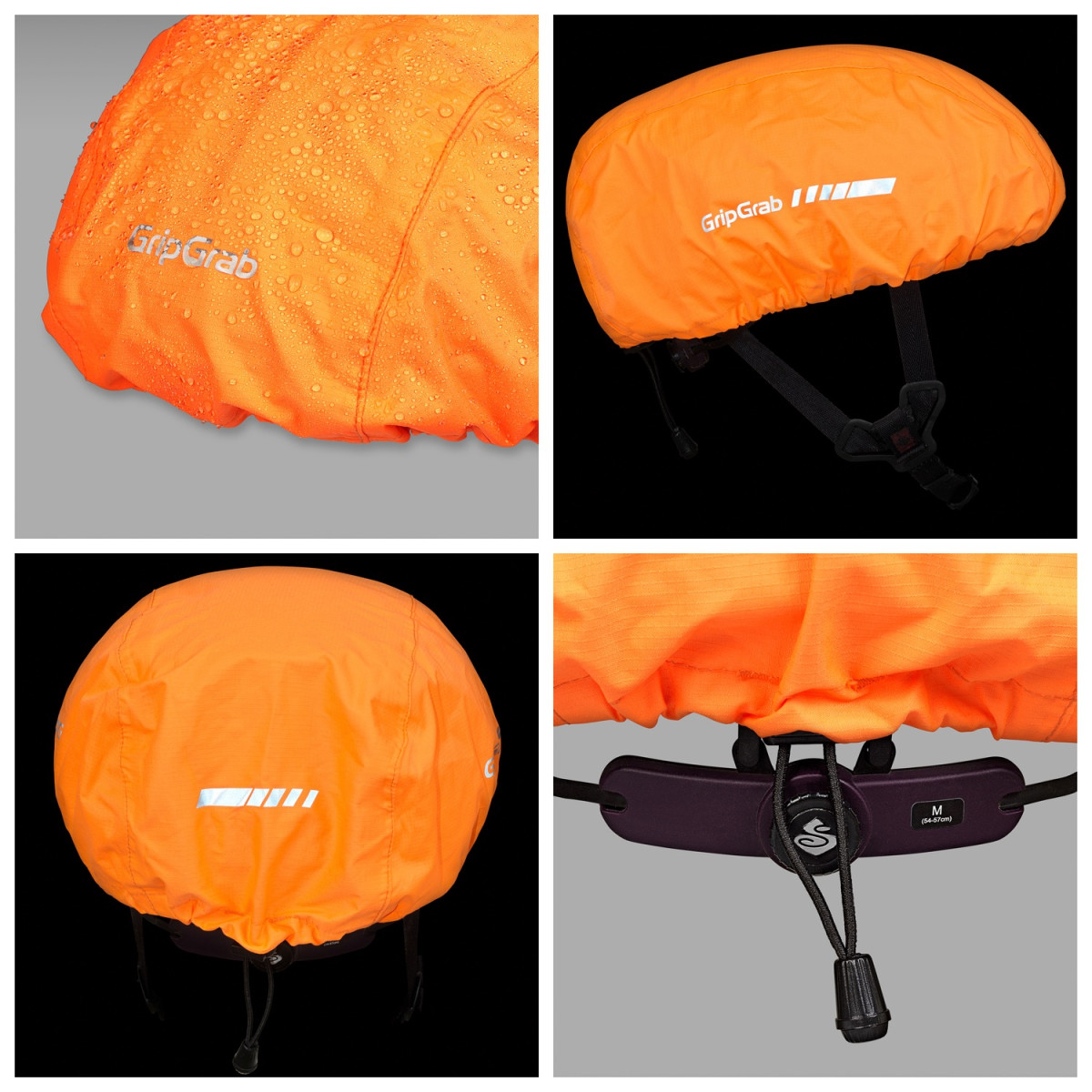 Ashley Furman Sta op genade GripGrab Waterproof Helmet Cover / Orange Hi-Vis | Velonova ®