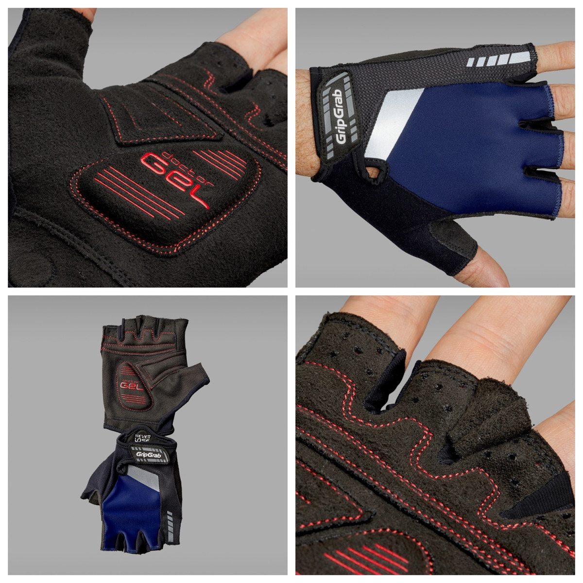 GripGrab SuperGel pirštinės / Navy Blue GripGrab SuperGel pirštinės / Navy Blue