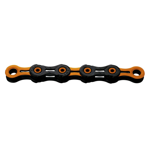 KMC DLC11 Waxed grandinė | 11 pavarų | Black - Orange