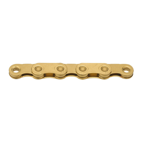 KMC X Flat Ti-N Waxed grandinė | 12/13 pavarų | Gold