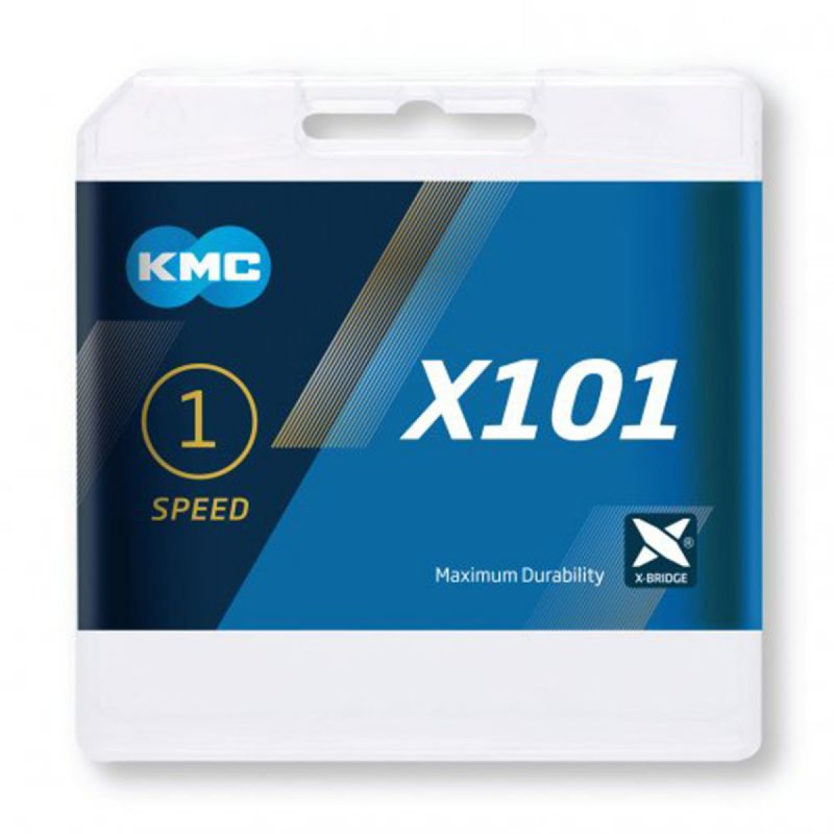 KMC X101 grandinė / 1 pavaros / Silver