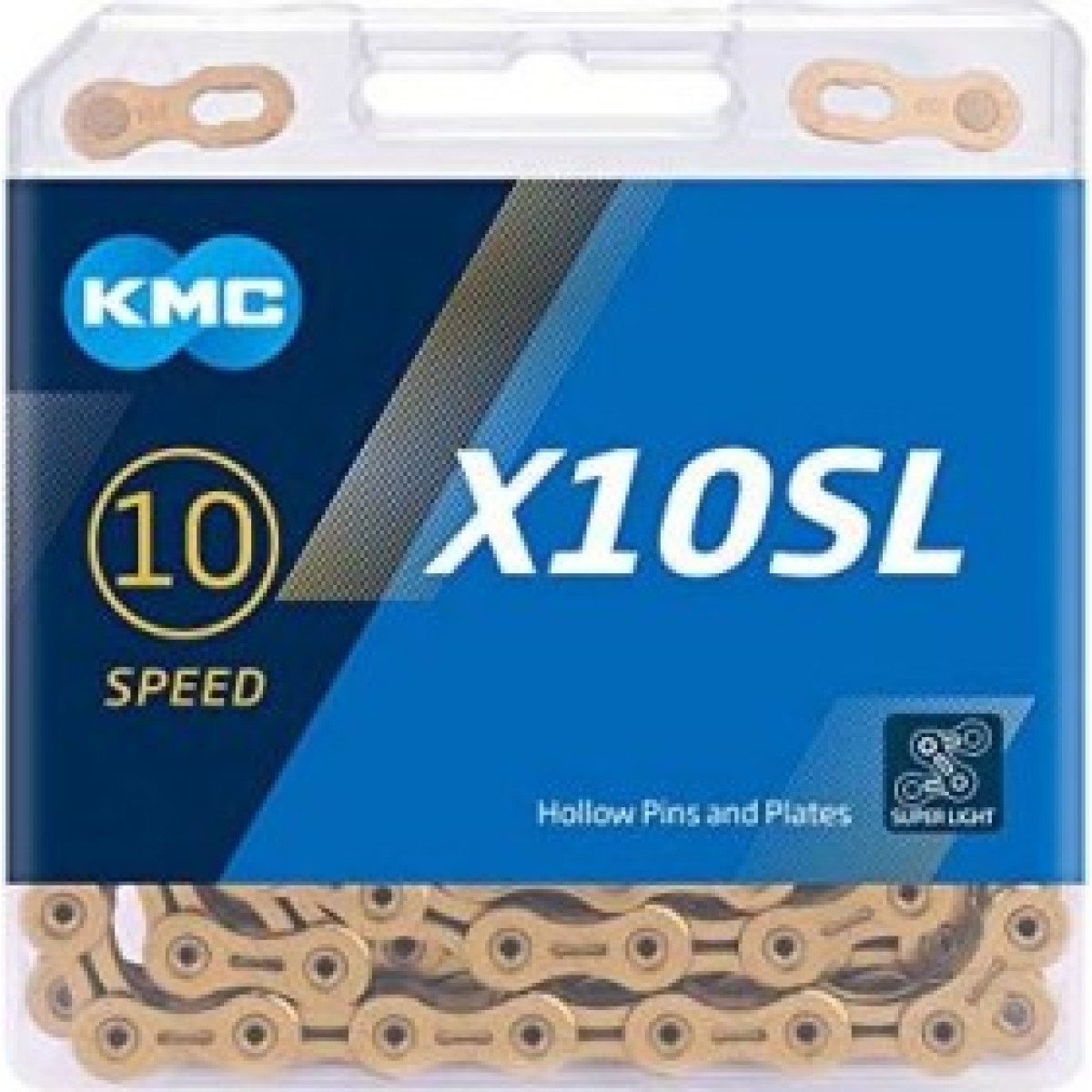 KMC X10SL Ti-N grandinė / 10 pavarų / Gold 