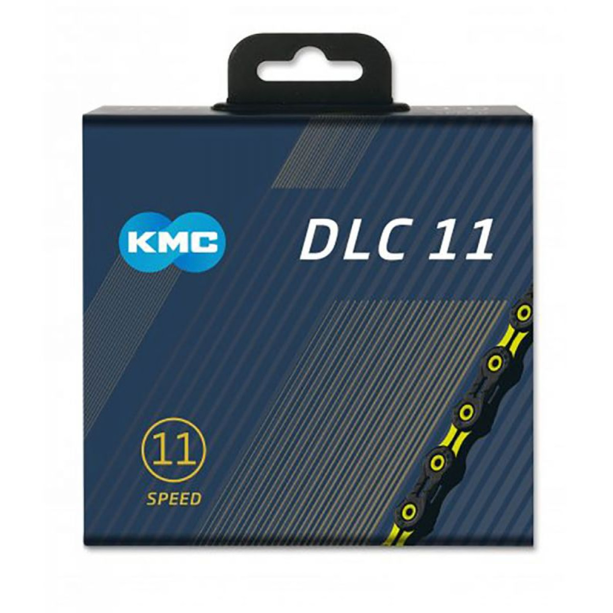 KMC DLC11 grandinė / 11 pavarų / Black - Yellow