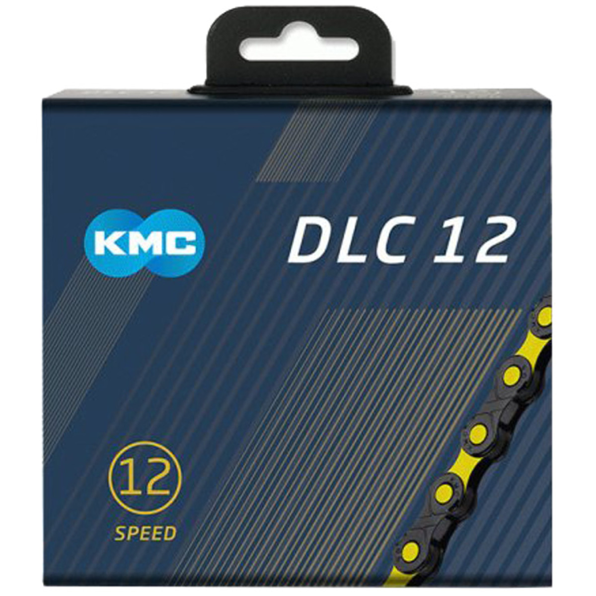 KMC DLC12 grandinė / 12 pavarų / Black-Yellow