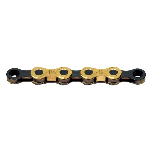 KMC X12 Ti-N Waxed grandinė | 12 pavarų | Gold - Black