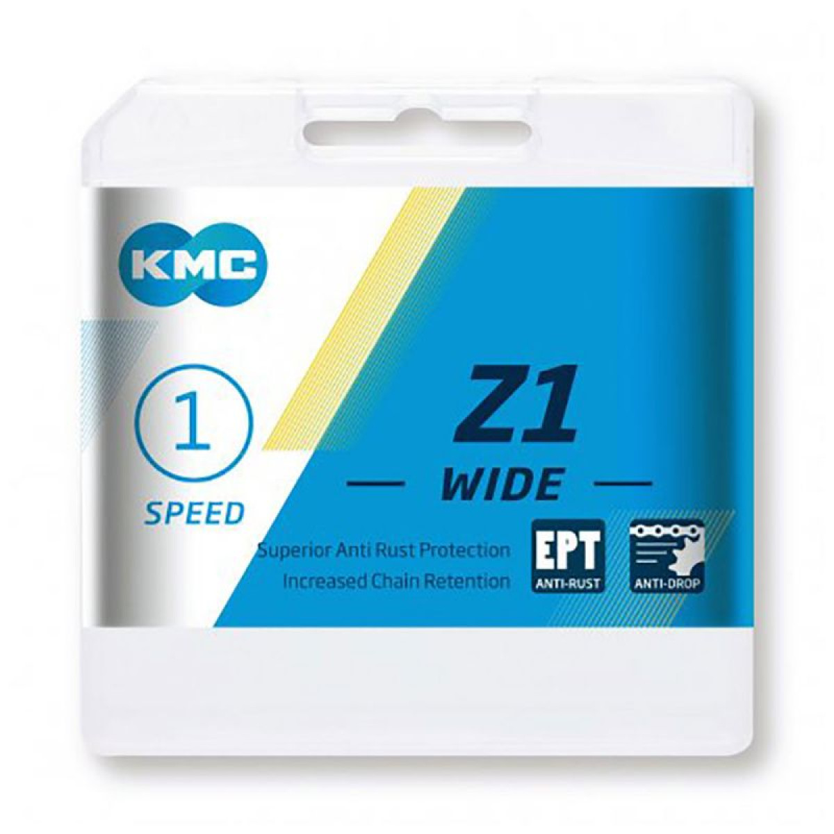 KMC Z1 Wide EPT grandinė / 1 pavaros / Silver