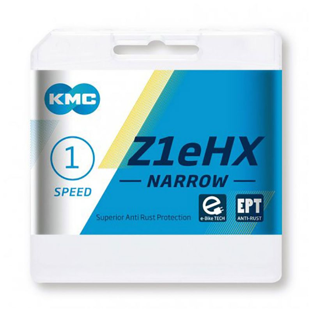 KMC Z1eHX Narrow EPT grandinė / 1 pavaros / Silver