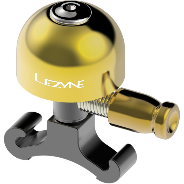 Lezyne Classic Brass Small Bike Bell | Black - Gold