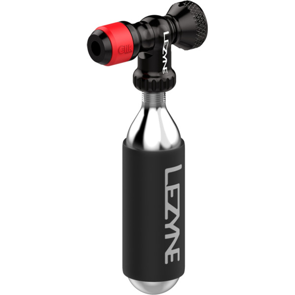 Lezyne CO2 CLIK Drive pompa su suspausto oro balionėliu 20 g | Black - Red