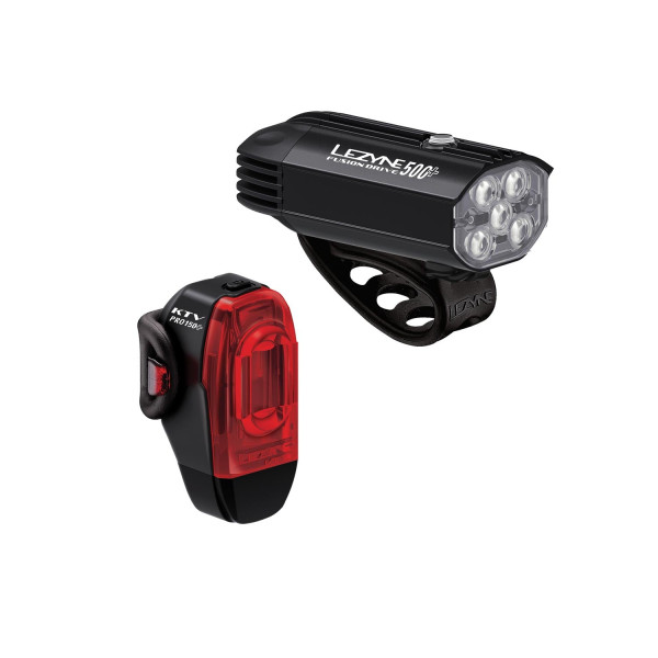 Lezyne Fusion Drive 500+ | KTV Drive Pro+ Bike Light Set