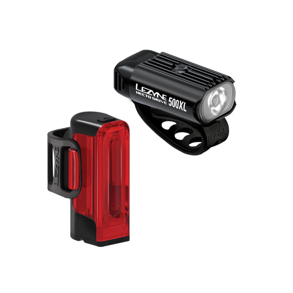 Lezyne Hecto Drive 500XL | Strip Drive 300+ Bike Light Set