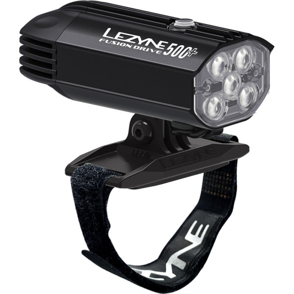 Lezyne Helmet Fusion Drive 500+ priekinis žibintas ant šalmo