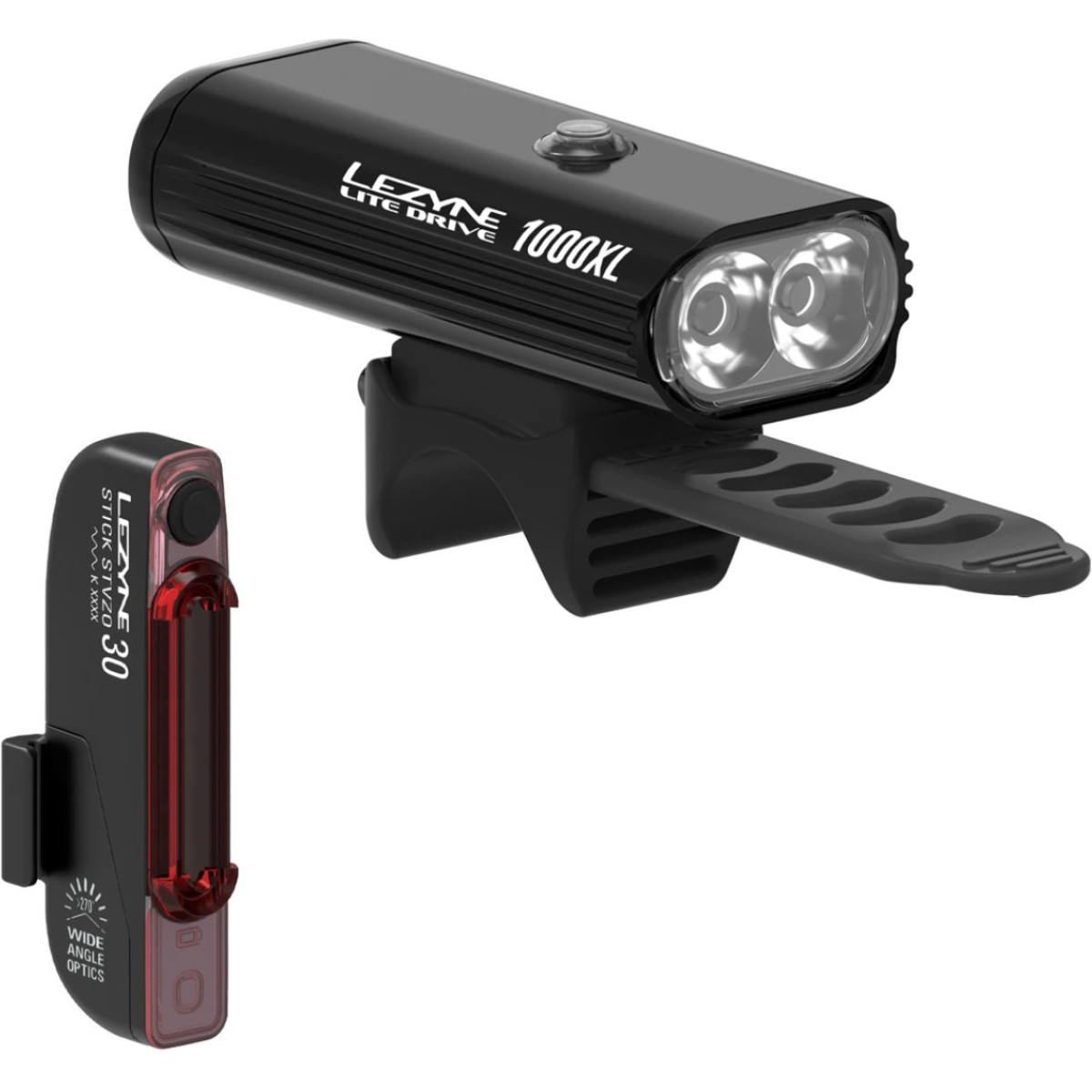 Lezyne Lite Drive 1000XL + Stick Bike Light Set Lezyne Lite Drive 1000XL + Stick Bike Light Set