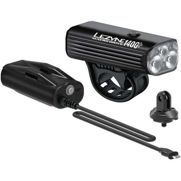 Lezyne Macro Drive 1400+ | Infiniti Light Power Pack+ Front Light Kit