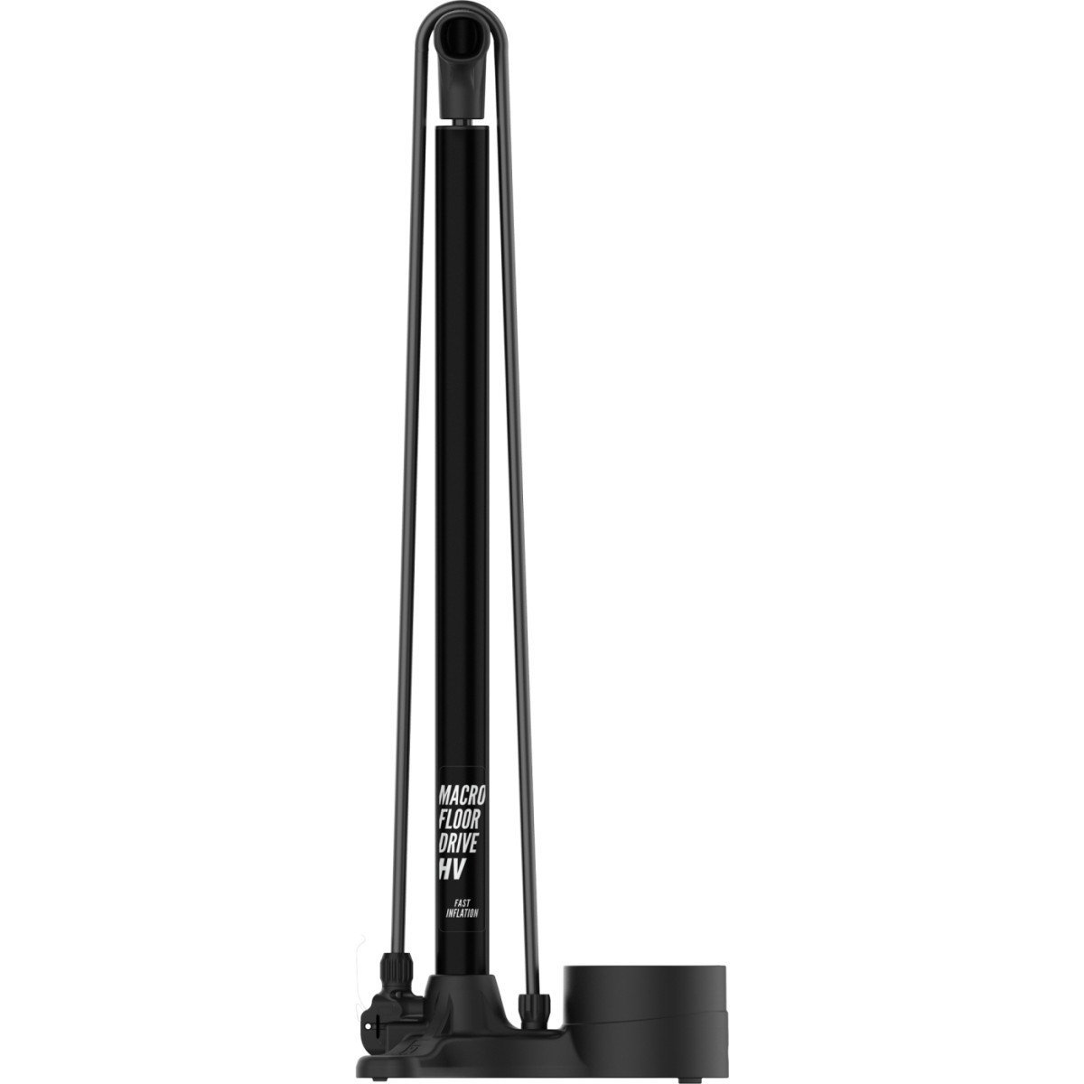 Lezyne Macro HV Floor Drive DV pastatoma pompa | Matt Black Lezyne Macro HV Floor Drive DV pastatoma pompa | Matt Black