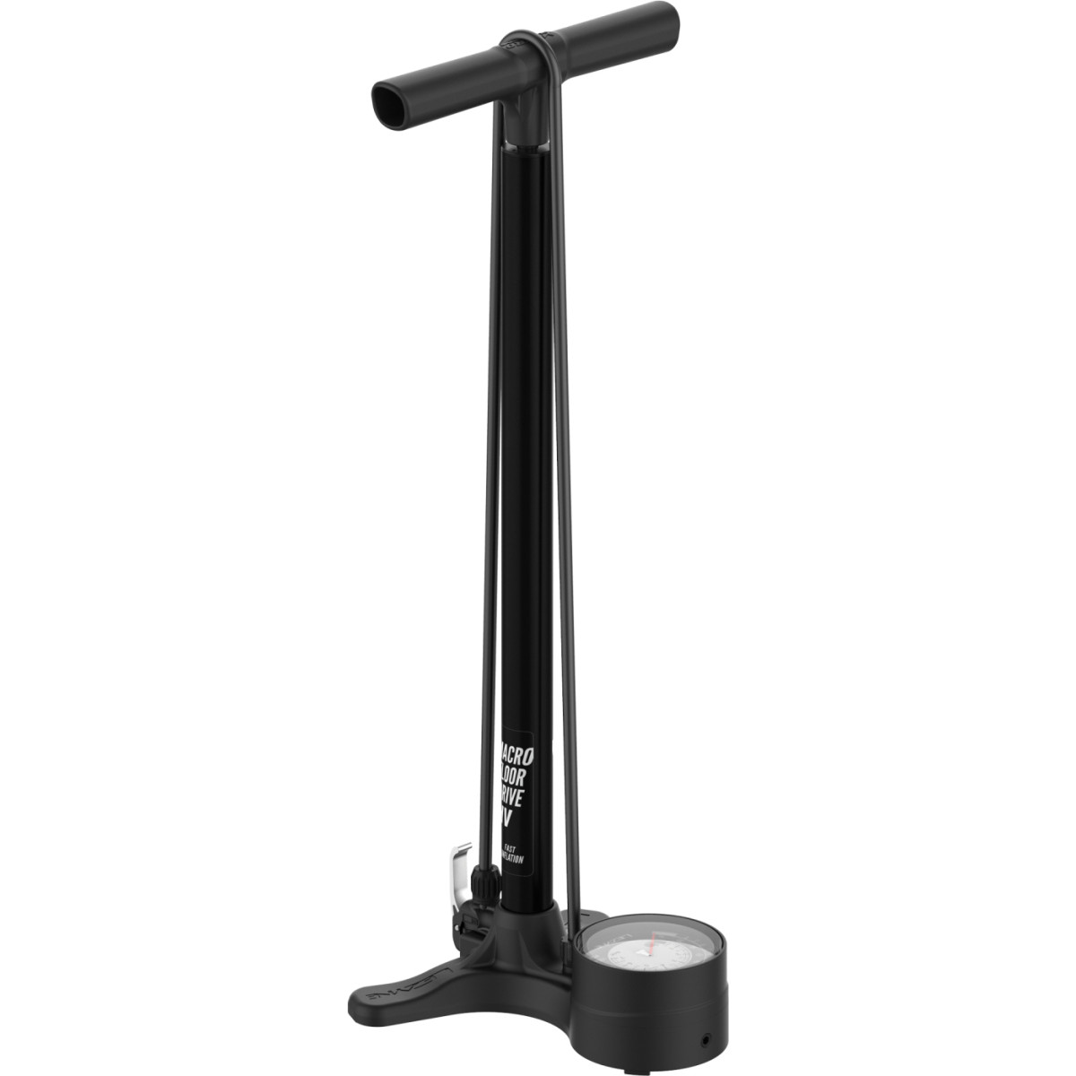 Lezyne Macro HV Floor Drive DV pastatoma pompa | Matt Black Lezyne Macro HV Floor Drive DV pastatoma pompa | Matt Black