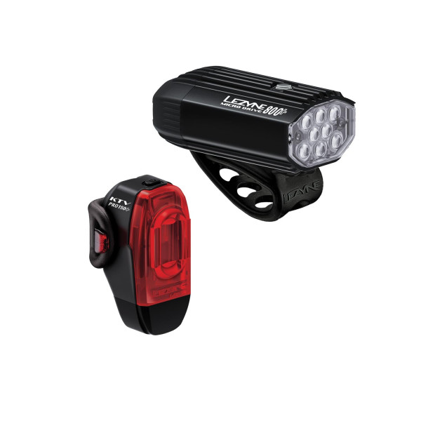 Lezyne Micro Drive 800+ | KTV Drive Pro+ Bike Light Set