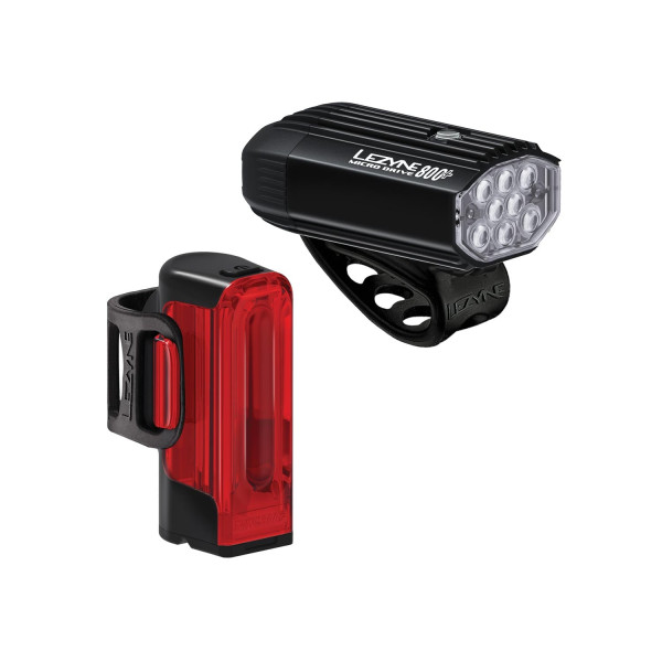 Lezyne Micro Drive 800+ | Strip Drive 300+ Bike Light Set