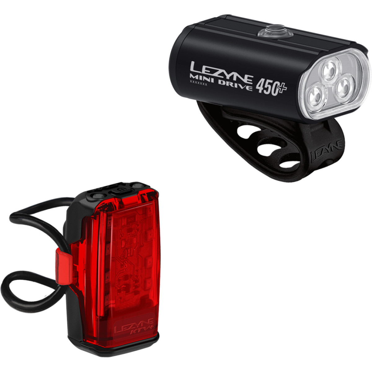 Lezyne Mini Drive 450+ / KTV+ Drive žibintų komplektas