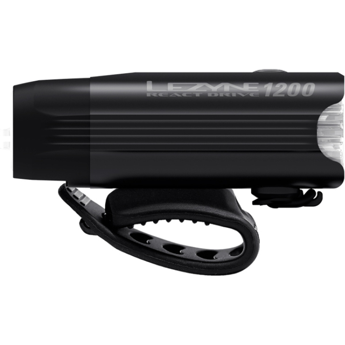 Lezyne React Drive 1200 priekinis žibintas | Black Lezyne React Drive 1200 priekinis žibintas | Black