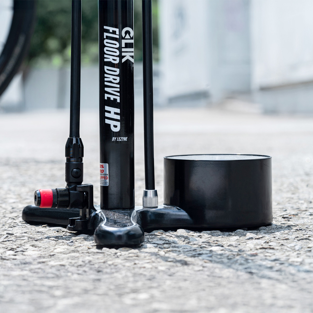 Lezyne Steel CLIK HP Floor Drive pastatoma pompa Lezyne Steel CLIK HP Floor Drive pastatoma pompa