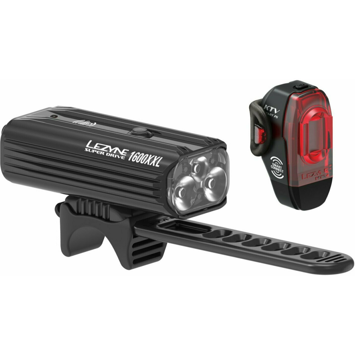 Lezyne Super Drive 1600XXL + KTV Drive Pro Smart Bike Light Set Lezyne Super Drive 1600XXL + KTV Drive Pro Smart Bike Light Set