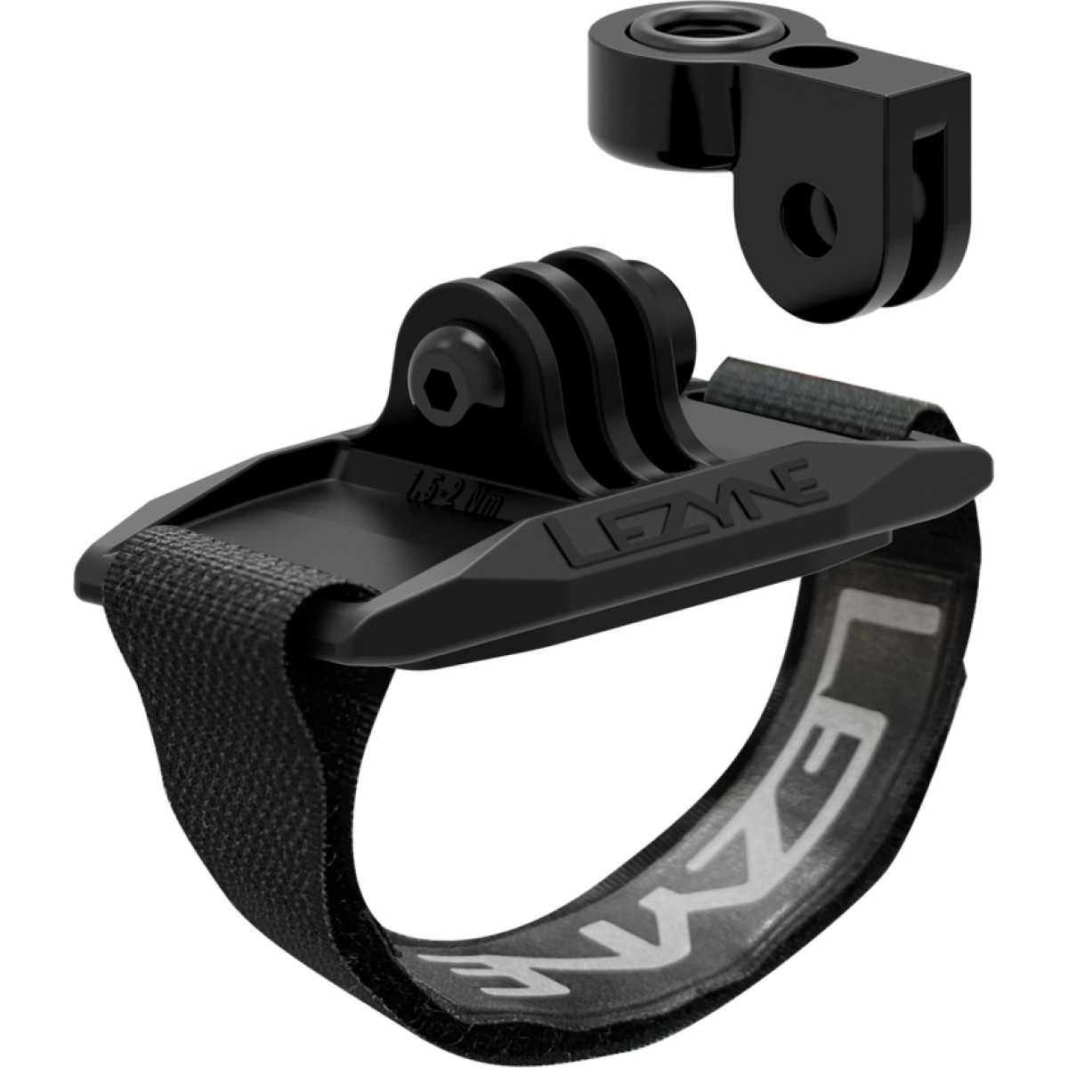 Lezyne žibinto šalmo laikiklis su GoPro adapteriu Lezyne žibinto šalmo laikiklis su GoPro adapteriu