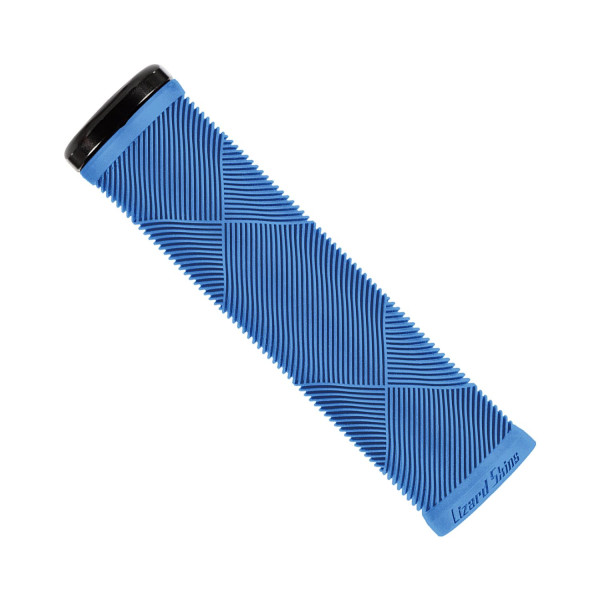 Lizard Skins Strata Single Clamp Lock-On Grips | Deja Blue