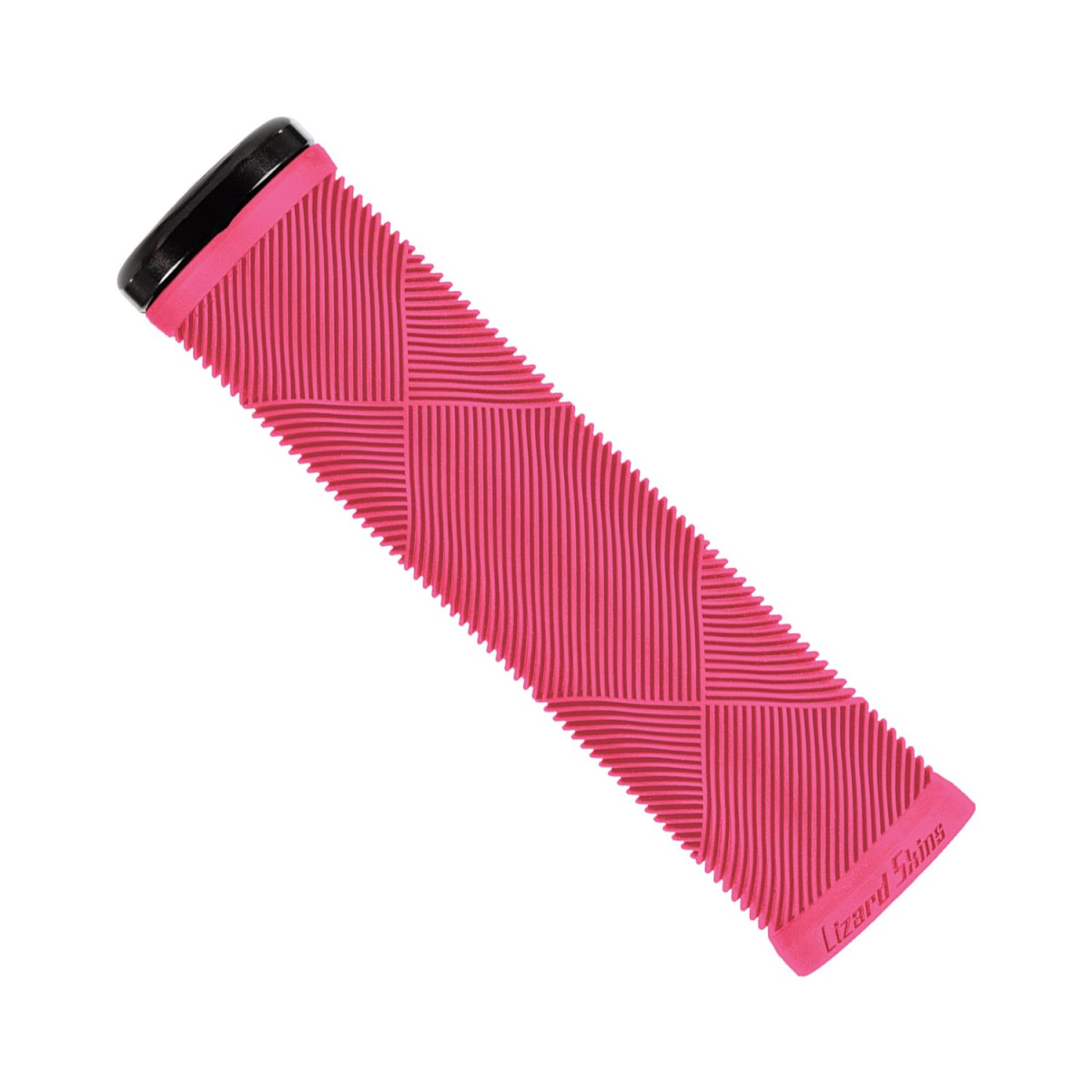 Lizard Skins Strata Single Clamp Lock-On Grips | Neon Pink