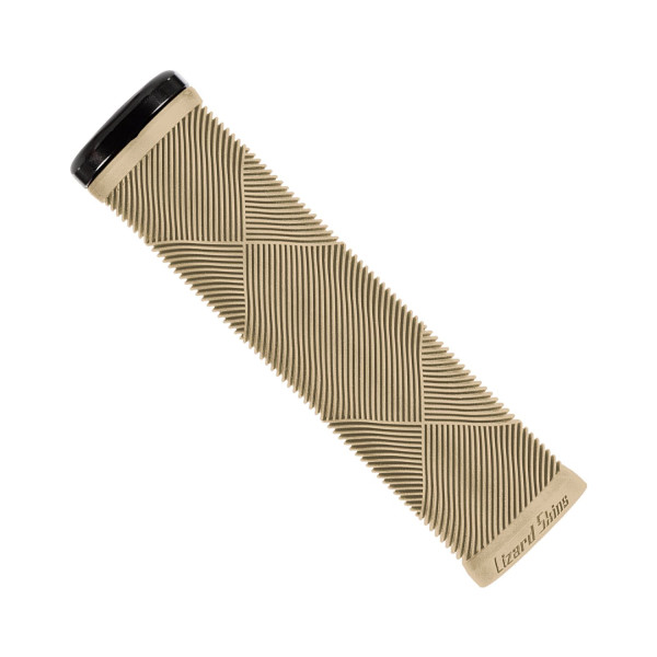 Lizard Skins Strata Single Clamp Lock-On Grips | Sand Tan