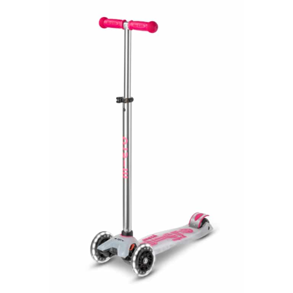 Maxi Micro Deluxe Flux LED paspirtukas | Pink