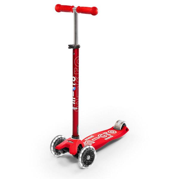 Maxi Micro Deluxe LED Scooter | Red
