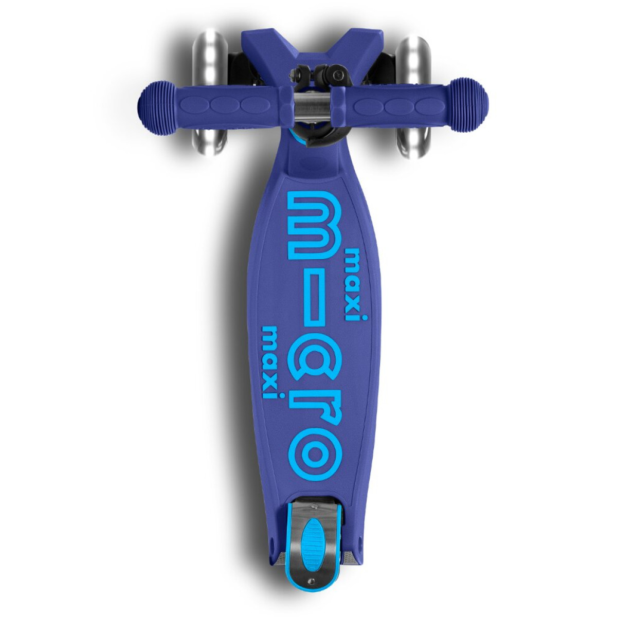 Maxi Micro Deluxe LED Foldable Scooter | Navy Blue Maxi Micro Deluxe LED Foldable Scooter | Navy Blue