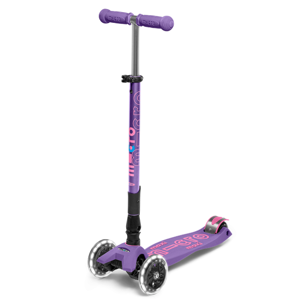 Maxi Micro Deluxe LED Foldable Scooter | Purple