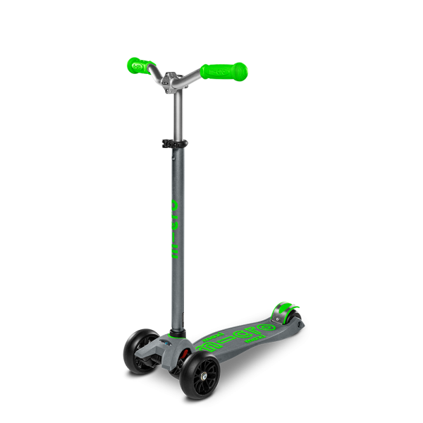 Maxi Micro Deluxe Pro Scooter | Grey - Green