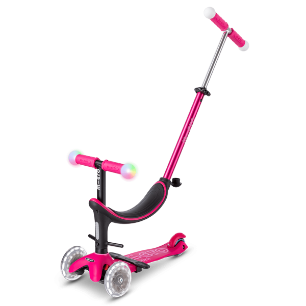 Micro Mini2Grow Deluxe Magic LED Scooter | Pink