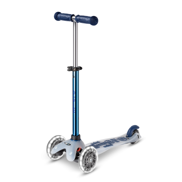 Mini Micro Deluxe Flux Neochrome LED Scooter | Navy