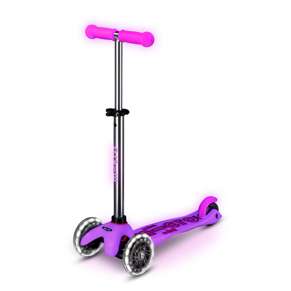 Mini Micro Deluxe Glow LED Scooter | Frosty Pink