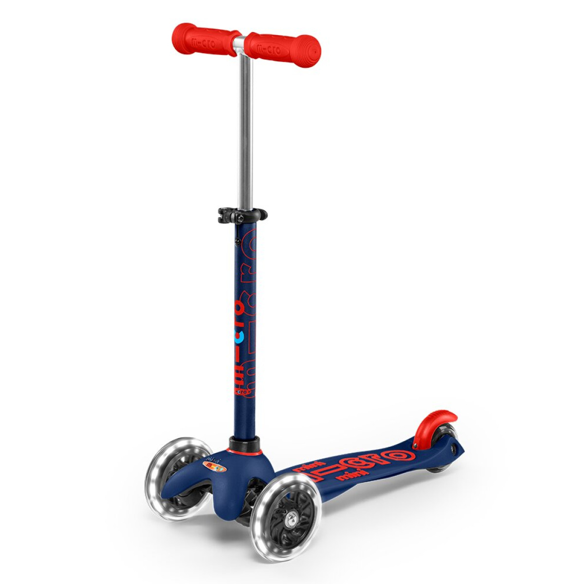 Mini Micro Deluxe LED Scooter | Navy Blue Mini Micro Deluxe LED Scooter | Navy Blue
