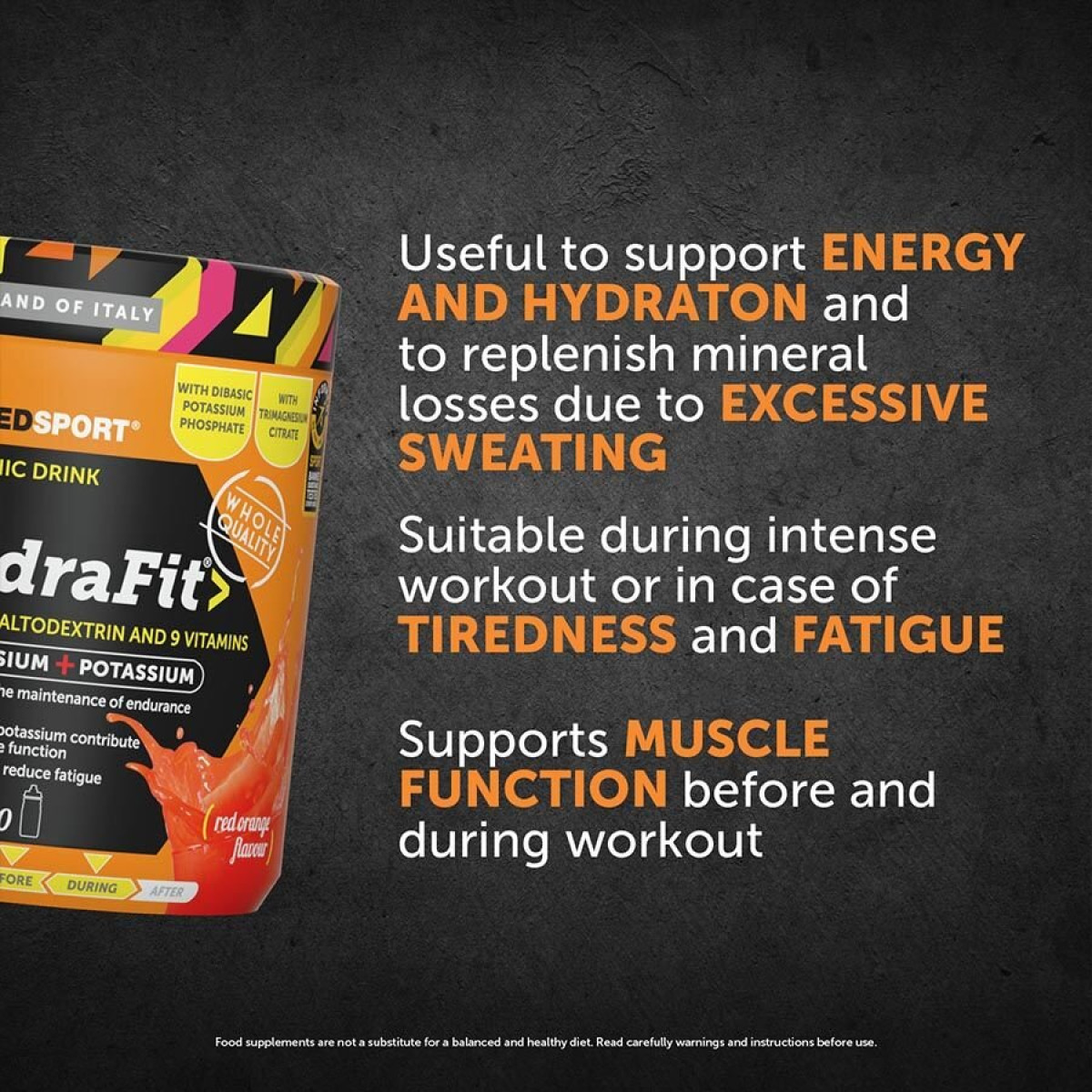 NamedSport Hydrafit Electrolyte Drink | 400 g | Red Orange NamedSport Hydrafit Electrolyte Drink | 400 g | Red Orange