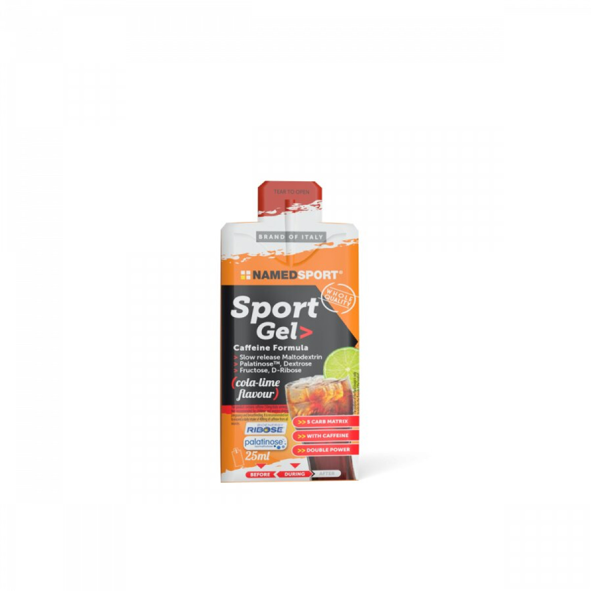 NamedSport Sport Cola-Lime energetinis gelis, 25 ml NamedSport Sport Cola-Lime energetinis gelis, 25 ml