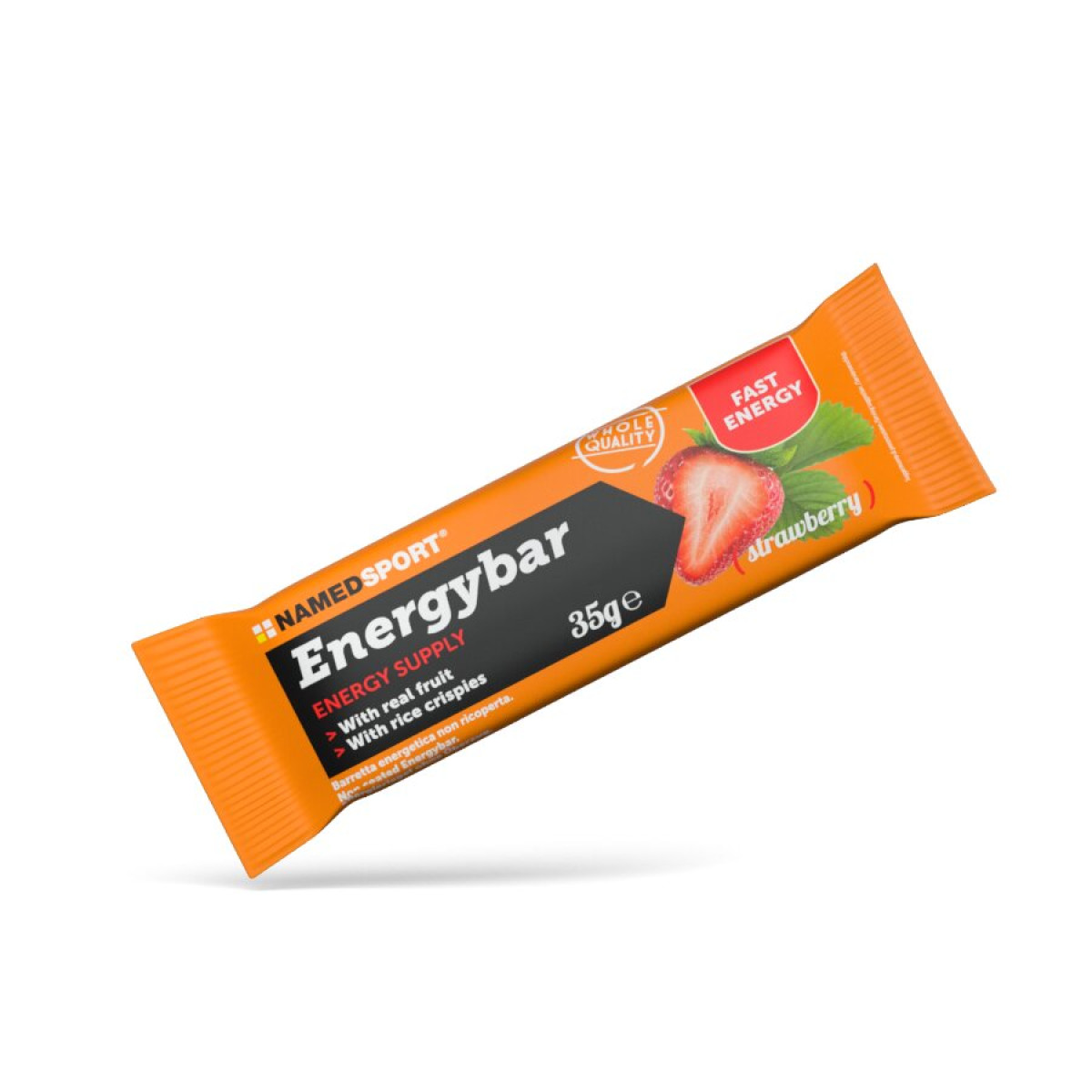 NamedSport Strawberry energetinis batonėlis, 35 g NamedSport Strawberry energetinis batonėlis, 35 g
