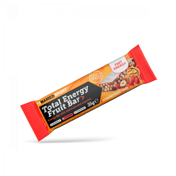 NamedSport Total Energy Fruit Cranberry & Nuts energetinis batonėlis, 35 g 