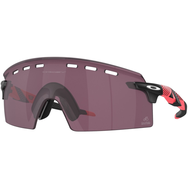 Oakley Encoder Strike Vented akiniai | Giro d'Italia Collection | Giro Pink Stripes - Prizm Road Black