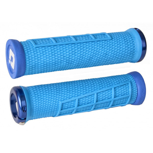 ODI Elite Flow Lock-On Grips | Blue