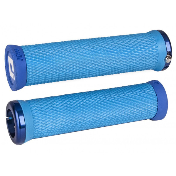 ODI Elite Motion Lock-On Grips | Cyan Blue