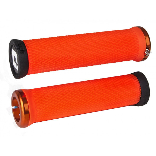 ODI Elite Motion Lock-On Grips | Fluorescent Orange