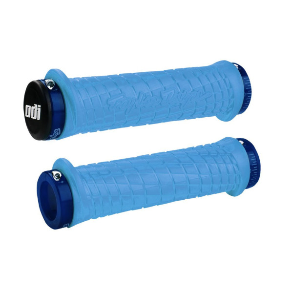 ODI Troy Lee Designs Lock-On Grips | Aqua - Blue